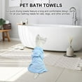 thumbnail image 6 of Dog Bathrobe Towel Hooded Microfiber Wearable Small Dog Bath Wrap Towel Pet Grooming Bath Towel Dog Dressing Gown Soft Pet Robe (Blue,L), 6 of 7