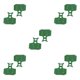 thumbnail image 1 of Greeniant 1 par de pastillas de freno para bicicleta de montaña, disco hidráulico, pastilla de freno de cerámica, accesorio para ciclismo, 05C 05C 5piezas Greeniant CBP167753, 1 of 6