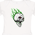 thumbnail image 4 of Inktastic Retro Skull Boys or Girls Long Sleeve Baby Bodysuit, 4 of 5
