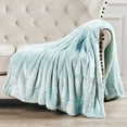 thumbnail image 5 of Home Soft Things Belardo FauxFur Throw Light Blue 70" x 80" Woven, 5 of 5