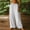 White, variant on LEBONYARD Yoga Pants Women,Women's Casual Loose Linen Solid Color Casual Trousers Khaki S