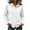 White, variant on Plus Size Womens Button Up Shirts Oversized Long‑Sleeve Collared Blouse Casual Daily Wear Tops M-3XL