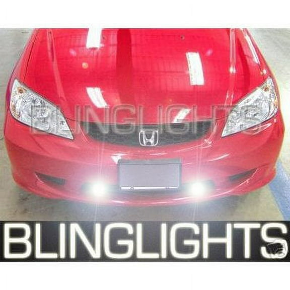 For 2001 2002 2003 2004 2005 Honda Civic Coupe Hatch Sedan Xenon Foglamps Fog Lamps Driving Lights Kit