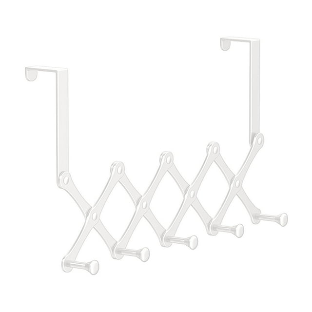 Tablettes de Rangement, Crochets Rétractables Sans Perçage pour Porte, Support Suspendu – Tablettes pour Rangement de Vêtements de Chambre
