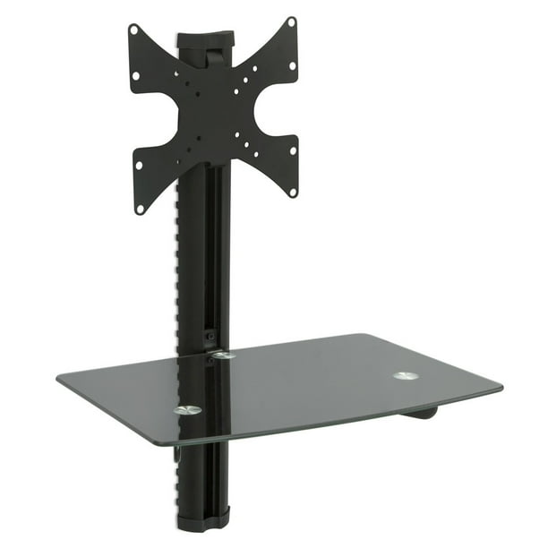 MountIt! Floating Wall Mounted Shelf and TV Wall Mount Bracket Stand
