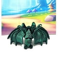 thumbnail image 5 of Articulated Bat, 3D Printed Bat, Cinderbat for Halloween Decor, Green Spooky Poseable Trick or Treat Bats., 5 of 9