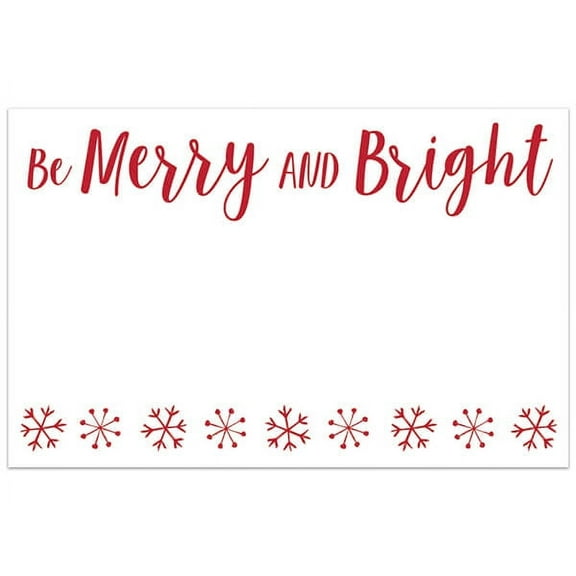 Be Merry and Bright Enclosure Cards/Gift Tags - 3.5in. x 2.25in. - 50/Pack (ac5956)