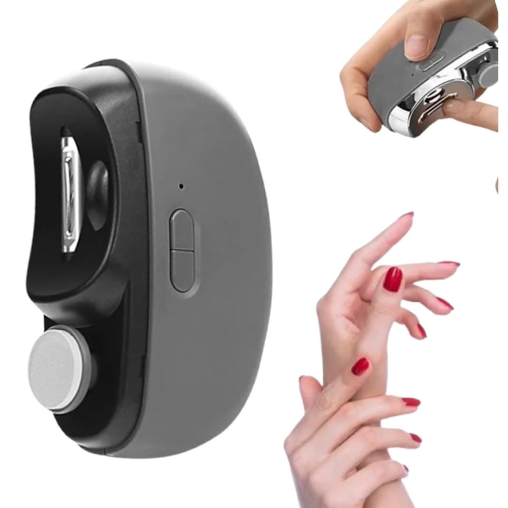 2026 New 3 in 1 Automatic Electric Nail Clipper with Polishing, Two-Speed Adjustment Electric Toe Nail Clippers Nail Cutter with Light for Baby, Adults, Seniors