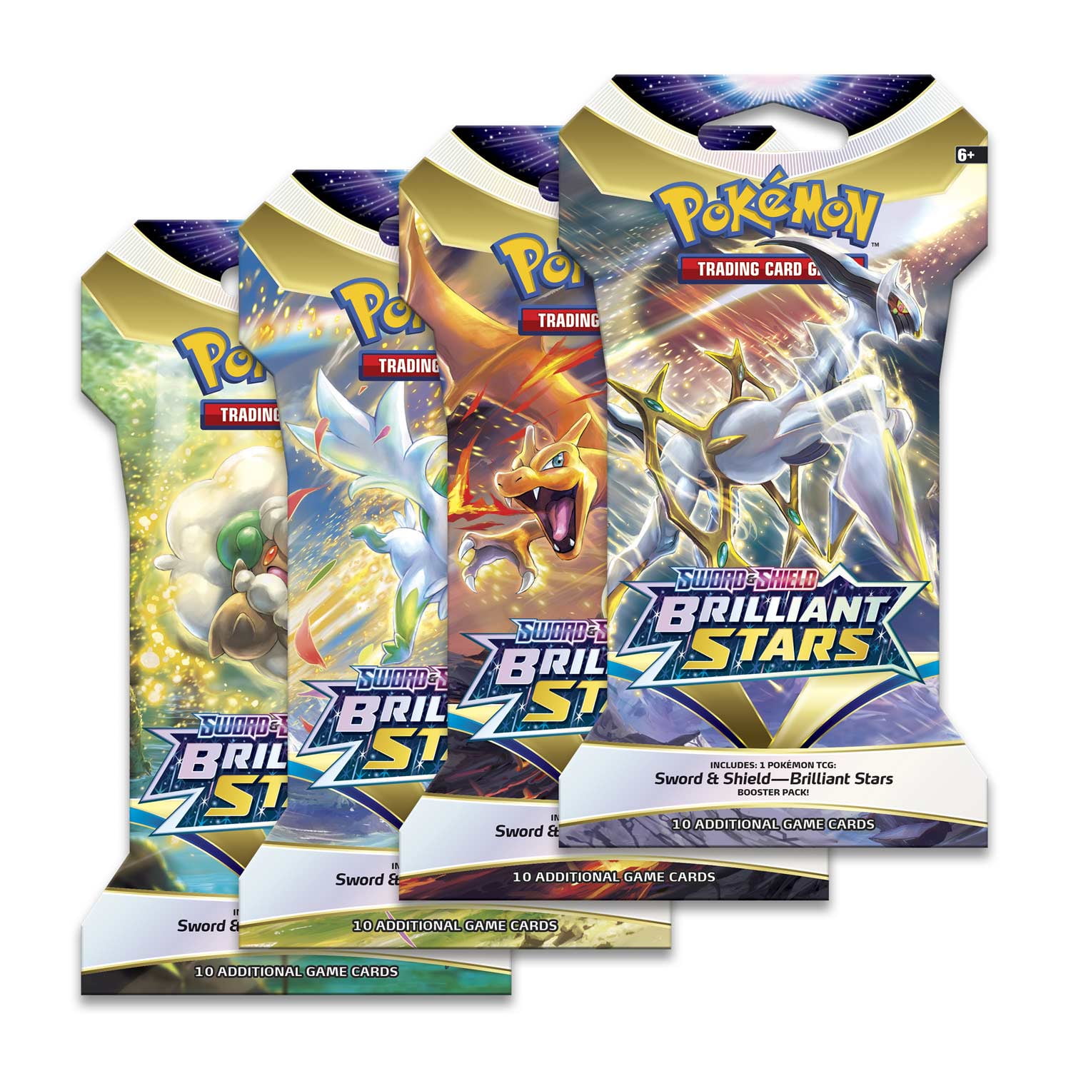 Pokemon Sword and Shield - Booster Pack Lot - 4 Sealed Packs