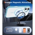 thumbnail image 4 of Fanzc-pour Étui iPhone 16 Plus : Étui Transparente Protection Anti-Choc Militaire Anti-Jaunissement - Cyan17, 4 of 4