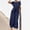 Dark Blue, variant on ZZwxWA Jumpsuits for Women Short Sleeve Pocket Solid Color Loose Straight Pants Fashion Romper Pants with Pocket Drawstring Elastic Waist Wide Leg Overalls