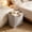 Dark Gray, variant on Kmonabie Collapsible Linen Laundry Hamper, 100% Polyester Clothes Storage Basket with Wooden Handles, Large Capacity Waterproof Foldable Toy Organizer Bin for Bedroom Bathroom, Purple