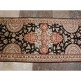 thumbnail image 2 of Rare Hot Black Flowers Lively Soft Hand Knotted Carpet Hall Way Runner Rug (10.0 x 2.7)', 2 of 7