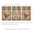 thumbnail image 3 of VHC Brands Connell Pinecone Seasonal Farmhouse Decor Fall Plaid Kitchen Tea Towel Set of 3 19x28, 3 of 4