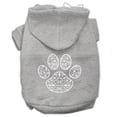 thumbnail image 3 of Pet, Dog  Cat Hoodie Screen Printed, "Henna Paw", 3 of 10