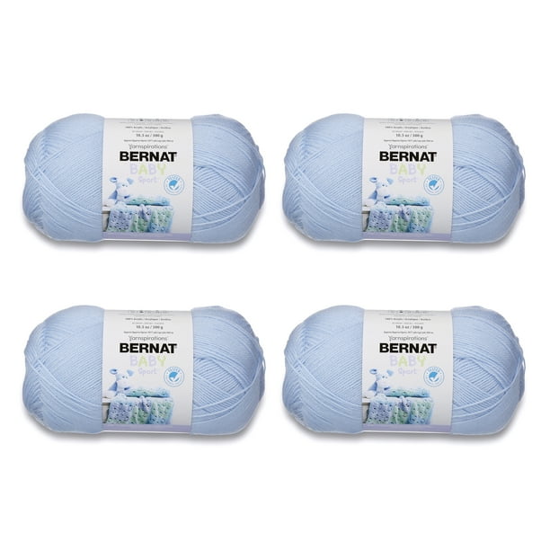 Bernat® Baby Sport™ 3 Light Acrylic Yarn, Baby Blue 10.5oz/300g, 1077