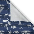 thumbnail image 4 of Ambesonne Navy Blue Valance Pack of 2, Grunge Anchor Ship, 54"X12", Blue White, 4 of 5