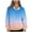 Light Blue, variant on gbyLJF Women's Half Zip Hoodie Gradient Lapel Long Sleeve Pullover Sweatshirt Casual Quarter Zipper Hoodies