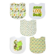 Parents Choice 5 Pack Boy Print Bib Set
