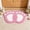 Pink71, variant on Tuvgenk Floor Mats & Doormats Footprints Black Non Slip Washable Rug Irregular Easy Clean Nylon,Spandex for Living Room Bedroom