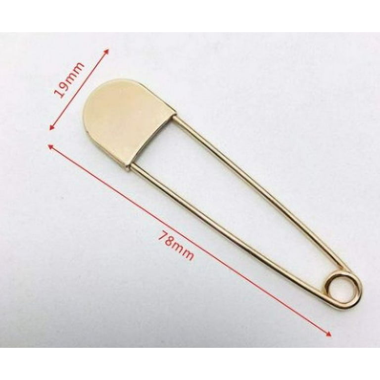 Safety Pins Assorted, 3inch Safety Pins, 2PCS Stainless Steel