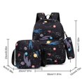 thumbnail image 1 of 3Pcs School Bag Backpack Set for Teenage Girls Children Elementary Middle Kids Waterproof Bookbag with Lunch Bag Pencil Case New, 1 of 4