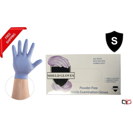 Economy Grade Blue Nitrile Medical Exam Gloves, Small, Latex-Free/Powder-Free, 500 Count