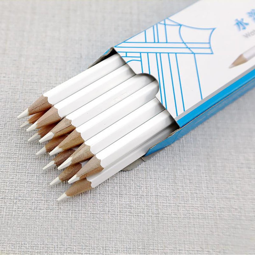 24 Pieces Sewing Marker Pencils Wire Crayon Markers Tailor's Chalk Fabric  Pencil for Marking Tracing Drawing Tools Free Cutting Black White