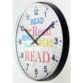 thumbnail image 4 of Infinity Instruments Read, Read, Read Wall Clock, 4 of 6