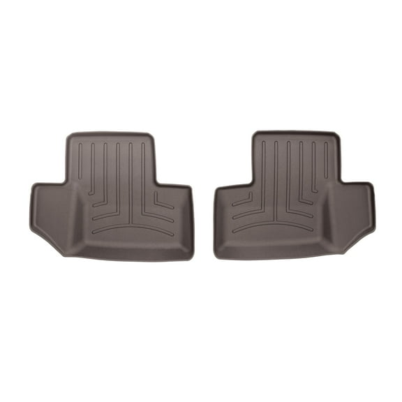 WeatherTech Custom Fit FloorLiners compatible with Jeep Wrangler JK 2-Door, Wrangler 2-Door - 2nd Row (2-Piece Liner), Cocoa