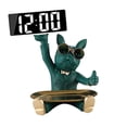 thumbnail image 2 of Bandeja de almacenamiento con adorno de bulldog, decoración de escritorio, figura de bulldog para la entrada de la oficina verde, 2 of 9