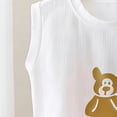 thumbnail image 5 of WAVSUF Outfit Sets for Boys Girls 2 Piece, Prints Crew Neck Tank Tops and Cute Shorts Comfortable Casual Clothes Pink Size 4-5, 5 of 6