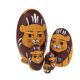 thumbnail image 1 of de anidación,Muñecas de anidación de animales,Muñecas de anidación de madera,Muñecas de madera Matryoshka,Muñeca ,Muñecas apilables rusas Sunnimix Muñecas rusas de anidación, 1 of 8