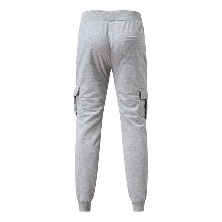 Buy Men Grey Solid Casual Jogger Pants Online - 709691