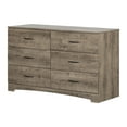 thumbnail image 2 of South Shore Step One 6-Drawer Dresser for Adult, in Weathered Oak, 2 of 10