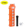 thumbnail image 1 of Unique Bargains Hoist Crane Pendant Control Station Push Button Switch  6 Ways 2 pcs, 1 of 3