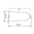 thumbnail image 3 of Placa de Cubierta de Varilla CUTICAT 2 Piezas de Plástico para Guitarra de 2 Orificios, 3 of 5