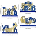 thumbnail image 3 of 4 Pcs 2026 Graduation Party Decorations Wooden Class of 2026 Table Centerpieces Grad Congratulate Table Toppers for High School College Graduation Party Favor, 3 of 6