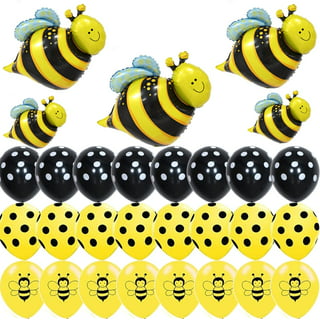GEEKEO Bee Balloon Garland Arch Kit, Bee Gender Reveal Party Supplies  Bumble Bee Balloon Arch Baby Shower Decorations Black Yellow and White  Balloons for Honey Bee Birthday Party Decorations 