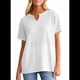 thumbnail image 2 of Blusas Casuales de Punto Gofre con Cuello en V para Mujer, Camisetas de Corta, Blusas Holgadas XL, 2 of 8
