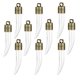 thumbnail image 1 of 10pcs Chili Shaped Mini Glass Wish Bottles Jars with (Clear), 1 of 3
