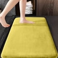 thumbnail image 5 of SLYNSHome Extra Large Bath Mat,Yellow Soft Shaggy Runner Rug,Coral Fleece Non Slip Absorbent Machine Washable Floor Carpet for Bedroom Bathroom Home Decoration, 5 of 8