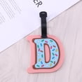 thumbnail image 2 of 1PC PVC Alphabet Luggage Hanging Tags Suitcase ID Address Label Baggage Travel Tag (D), 2 of 7