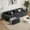 Black, variant on MOONMISS 122" Modern L Shaped Modular Sectional Sofa, Boneless Couches for Living Room with Ottoman,4 Seater Convertible Chenille Cloud Couch Sofa Set, No Assembly Required,Blue