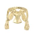 thumbnail image 3 of Unique Bargains Crystal Ball Rabbit Display Stand,1.377 Inch Diameter ,Metal Ball/Egg Holder, Gold, 3 of 5