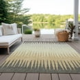 thumbnail image 6 of Addison Rugs Chantille Indoor/Outdoor Transitional Stripes Taupe Washable Rectangle Rug, 9' x 12', 6 of 6