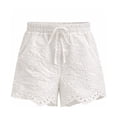 thumbnail image 4 of Forever 21 WGA Eyelet Short Sleeve Cropped Shirt With Matching Short, Color- Yellow, Size- L, 4 of 5