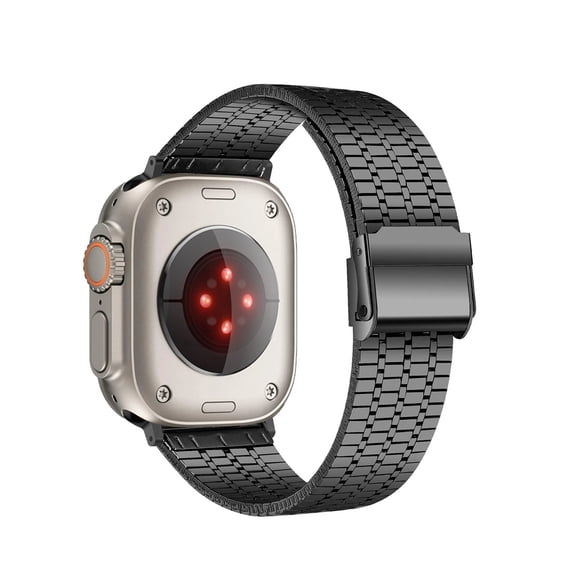 RoseOcean Stainless Steel Metal Band for Apple Watch Ultra 2 49mm 46mm 45mm 44mm 42mm Series 10 9 8 7 6 SE 5 4 3 Bracelet