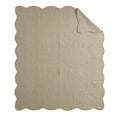 thumbnail image 3 of Home Essence Marino Oversized Quilted Throw with Scalloped Edges, 3 of 7