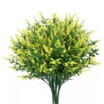thumbnail image 1 of LUVCLS Flores artificiales de plástico, plantas falsas, decoración resistente para el hogar, interior y exterior, 1 of 7